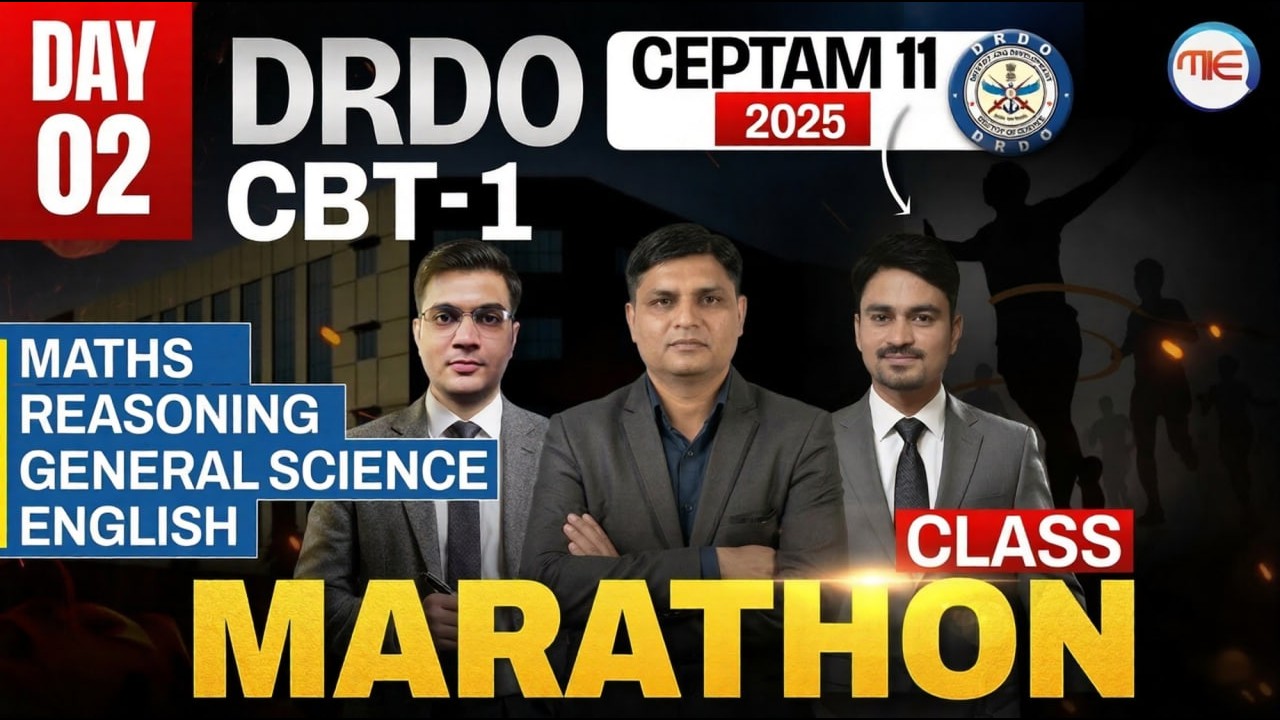 DRDO CEPTAM 11 CBT-1 Preparation 2025 | Day 2 Marathon Class | Maths, Reasoning, Science, English