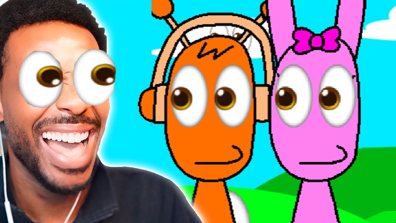 SPRUNKI eye emoij CHANGES EVERYTHING!! (Try Not to Laugh)