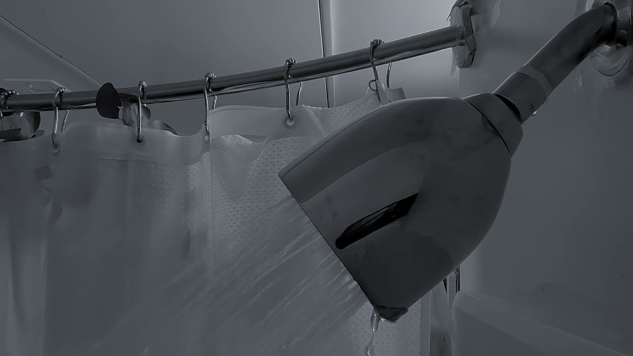 10 HOUR Dark Shower Sounds - Steamy Shower Sounds for SLEEP