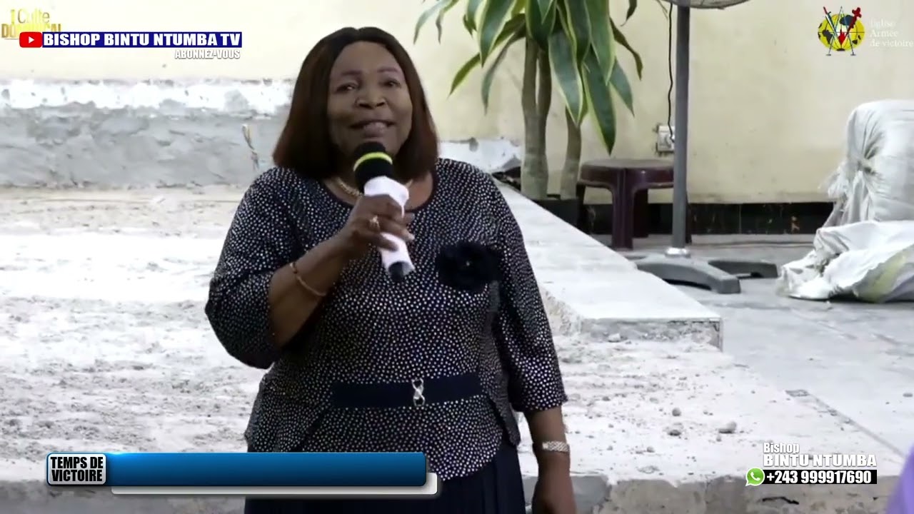 Culte dominical du dimanche 8-12-2025 à Brazzaville avec le Bishop Bintu NTUMBA
