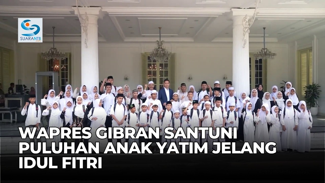 Berbagi Kebahagiaan di Istana, Wapres Gibran Santuni Puluhan Anak Yatim Jelang Idul Fitri