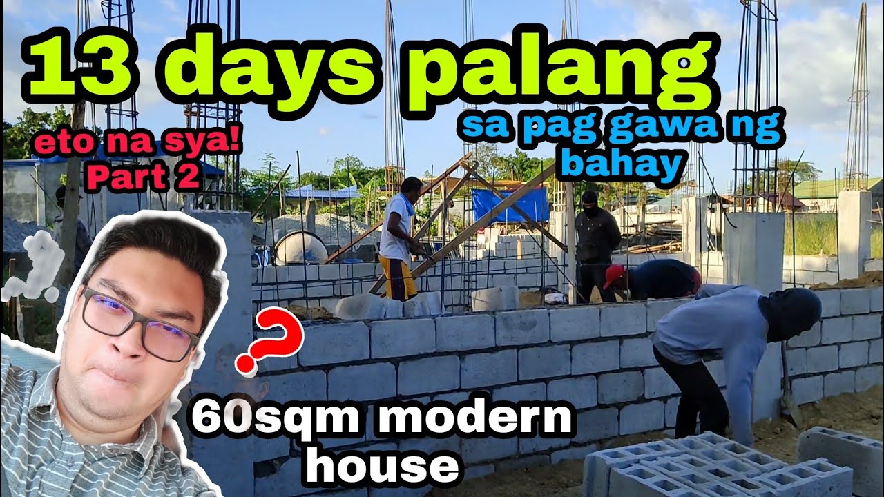 60sqm Modern House With Loft | 13 Days Construction | Holcim Cement