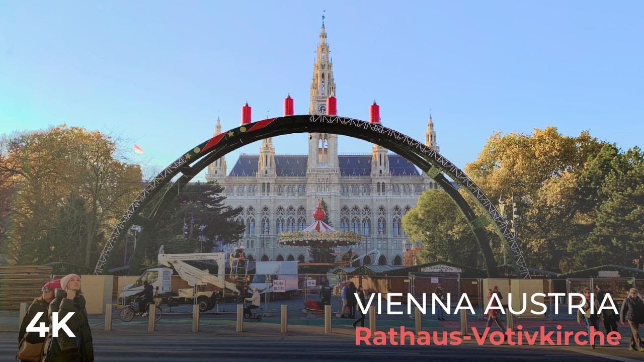Vienna | Austria | Europe 2022 Walk: Rathaus - Votivkirche | 4K HDR
