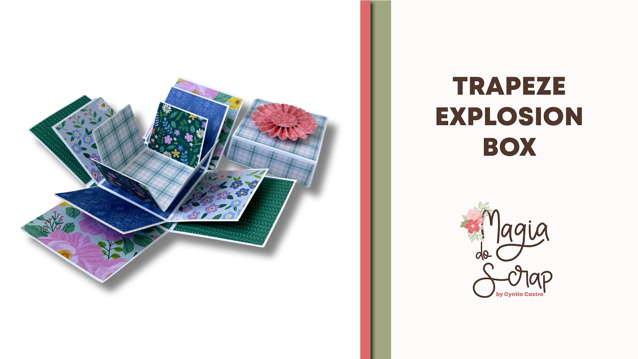 Trapeze Explosion box With Flower