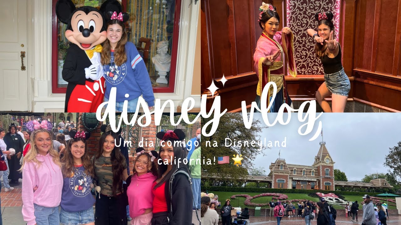 DISNEY VLOG!🇺🇸 : um dia comigo na disneyland california , parque , atrações , goofy’s kitchen!