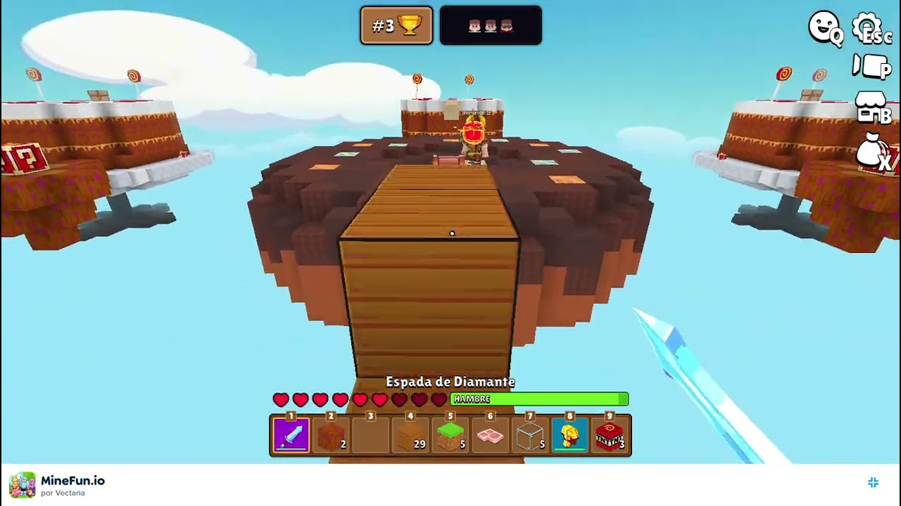 Speedrun pasndome una partida de sky wars