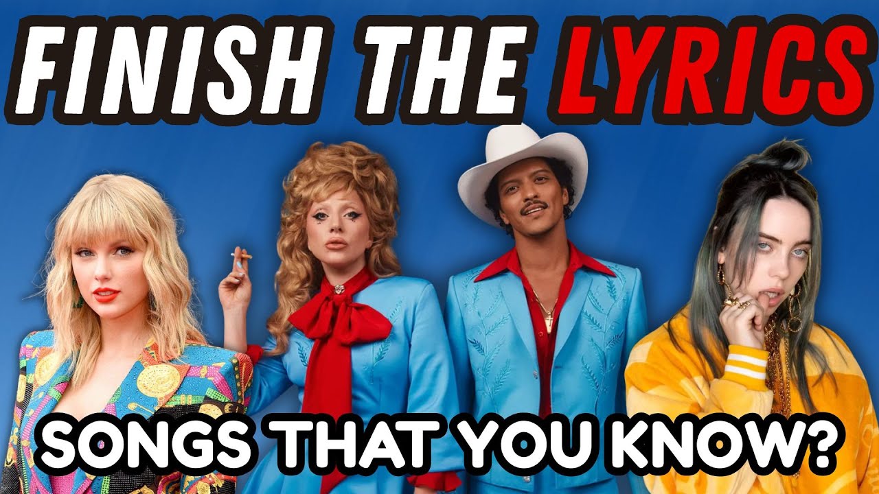 English Songs You Know (But Can You Finish the Lyrics?) 🎤 | Music Challenge