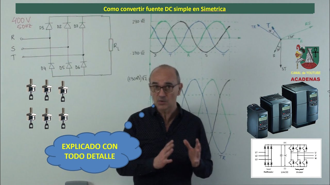 Todo sobre el Circuito rectificador trifasico en puente (etapa Variador frecuencia) Clase 135