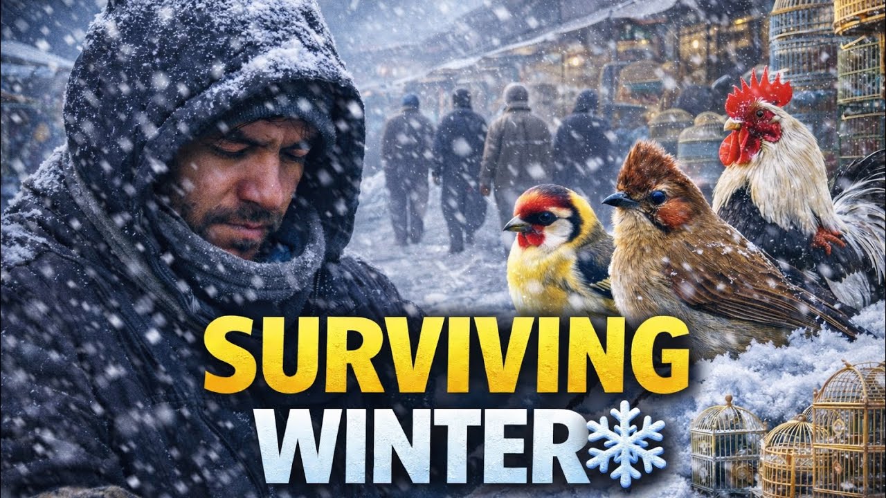 Surviving Extreme Snowfall in Kabul’s Bird Market | A Rare Winter Story