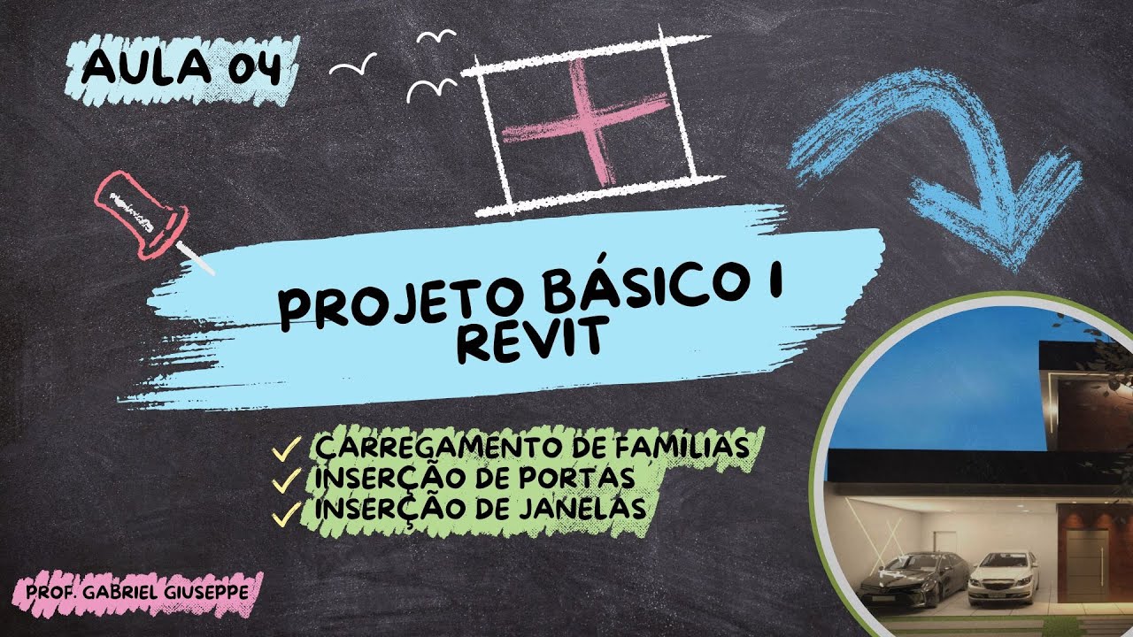 Aula 04 - Revit Básico: Inserção e Ajuste de Famílias