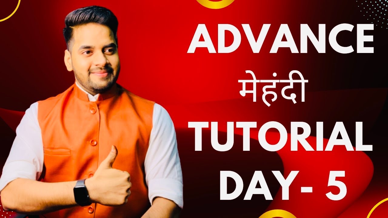 Mehndi class Day -5 । Arabic Mehndi design । simple mehndi design । Mehndi  Tutorial । New Mehndi D