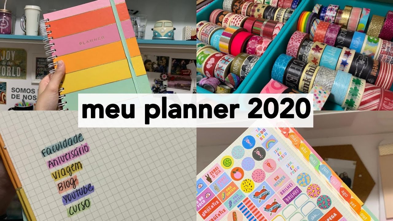 Mostrando o meu PLANNER 2020 + color code
