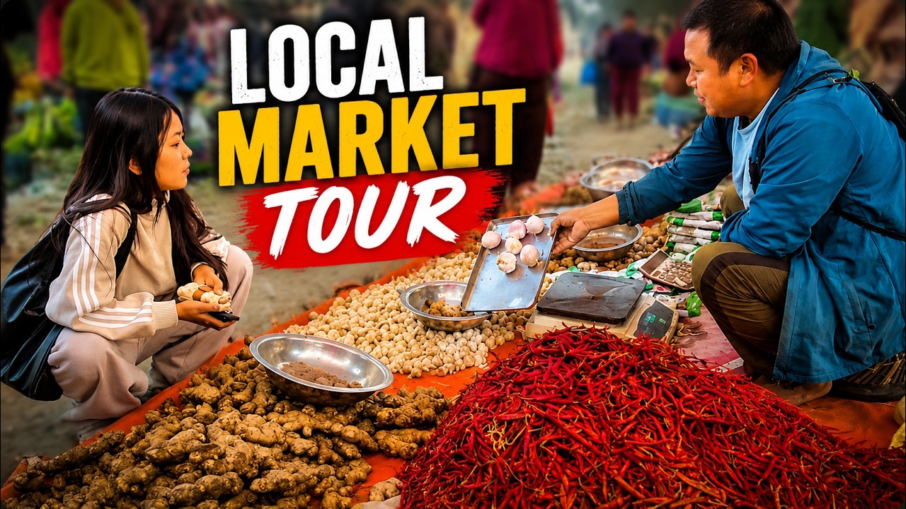 Local weekly market in Nepal.