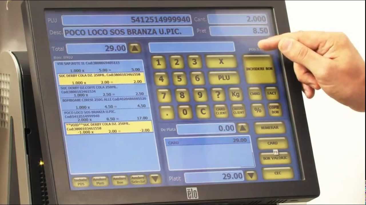Anularea articolelor si incasarea cu card pe SmartCash POS - Tutorial Video nr.2