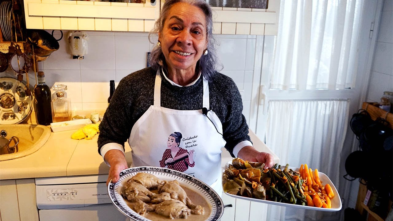 Muslitos de pollo y menestra de verduras- de An Cá Carmela - por CARMEN GAHONA