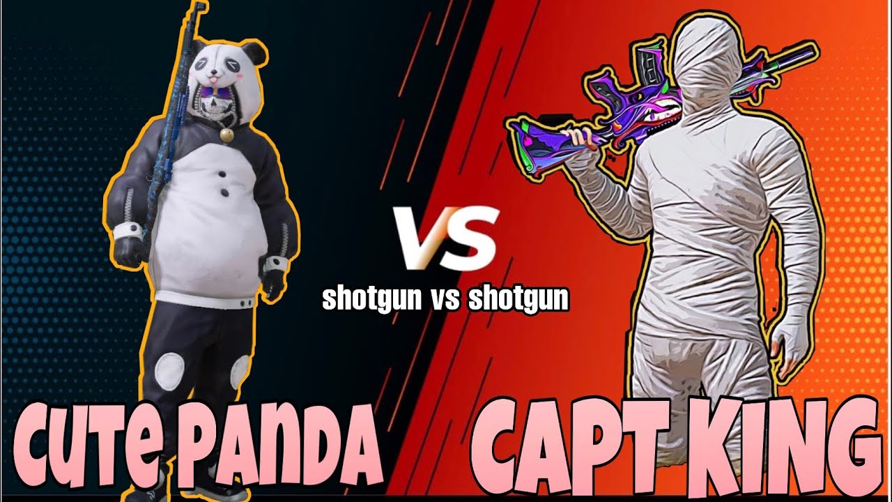 10 years Cute Panda Vs Capt King | Pubg Mobile | Cute Panda