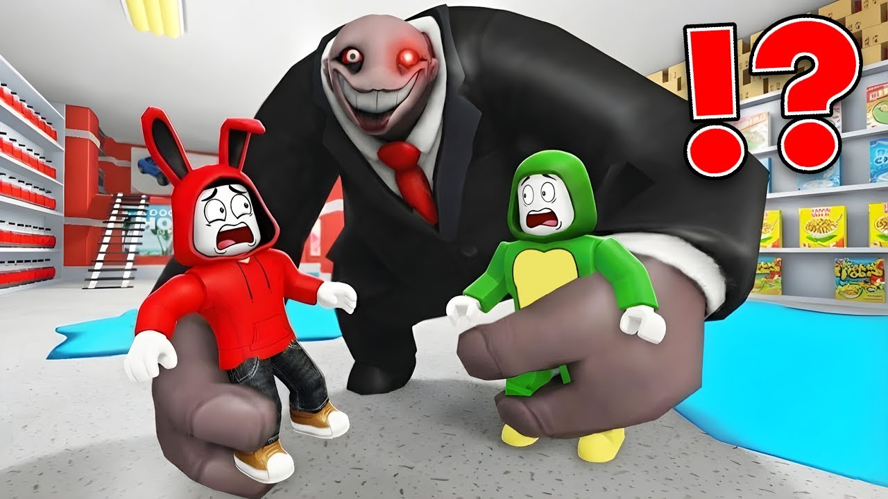 JJ i Mikey uciekają z supermarketu pana Yummy'ego?! (Maizen Roblox)