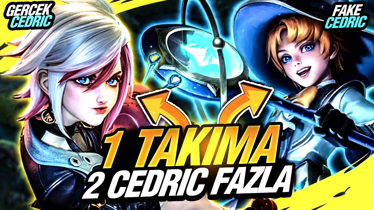 HANGİMİZ GERÇEK? 1 CEDRİC FEEDLİYOR, 1 CEDRİC TAŞIMAYA ÇALIŞIYOR! | BU NASIL MAÇ? | Mobile Legends