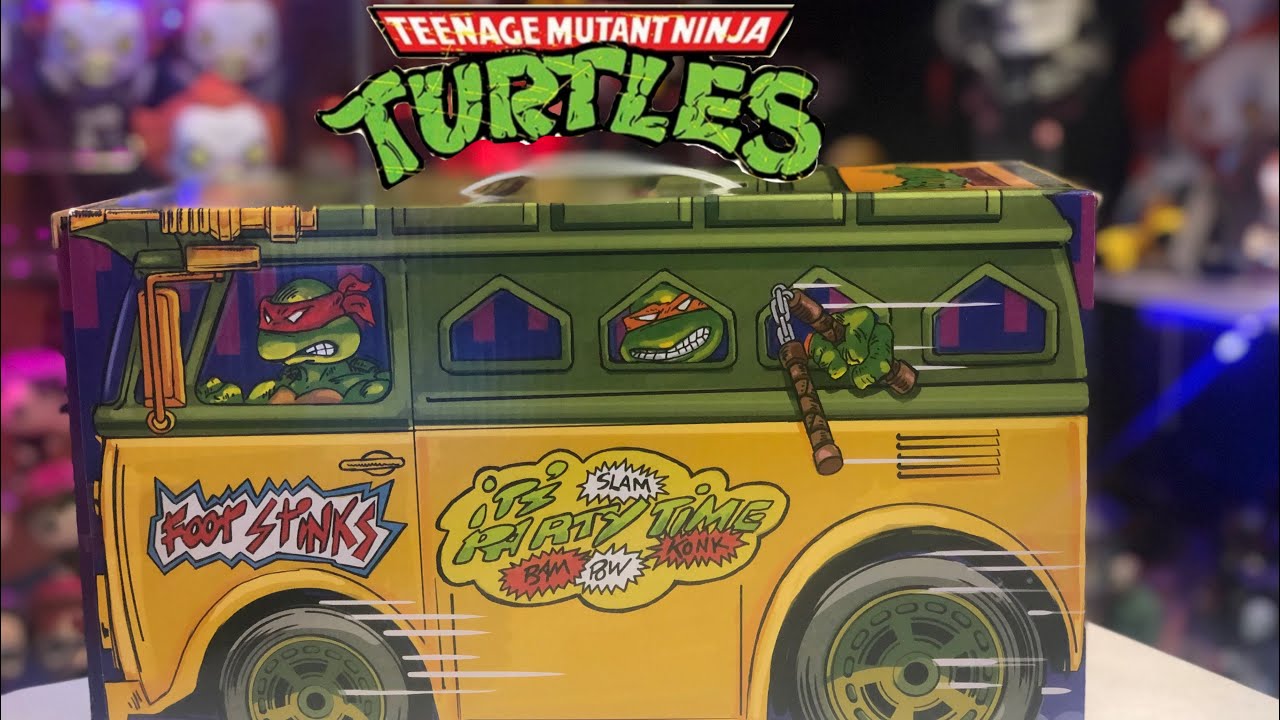 SDCC 2020 Playmates TMNT Retro ^ figure set unboxing