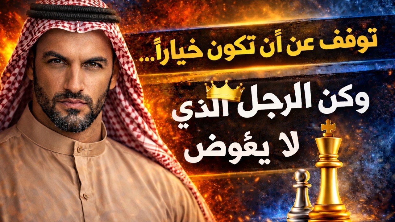 توقف عن أن تكون خيارًا… وكن الرجل الذي لا يُعوّض