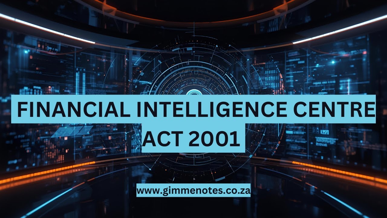 Financial Intelligence Centre Act 2001: Anti-Money Laundering in South Africa