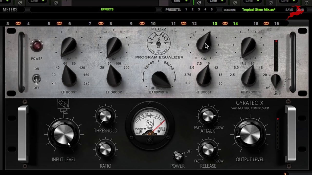 Processing the mix bus on an EDM track with the Antelope AFX