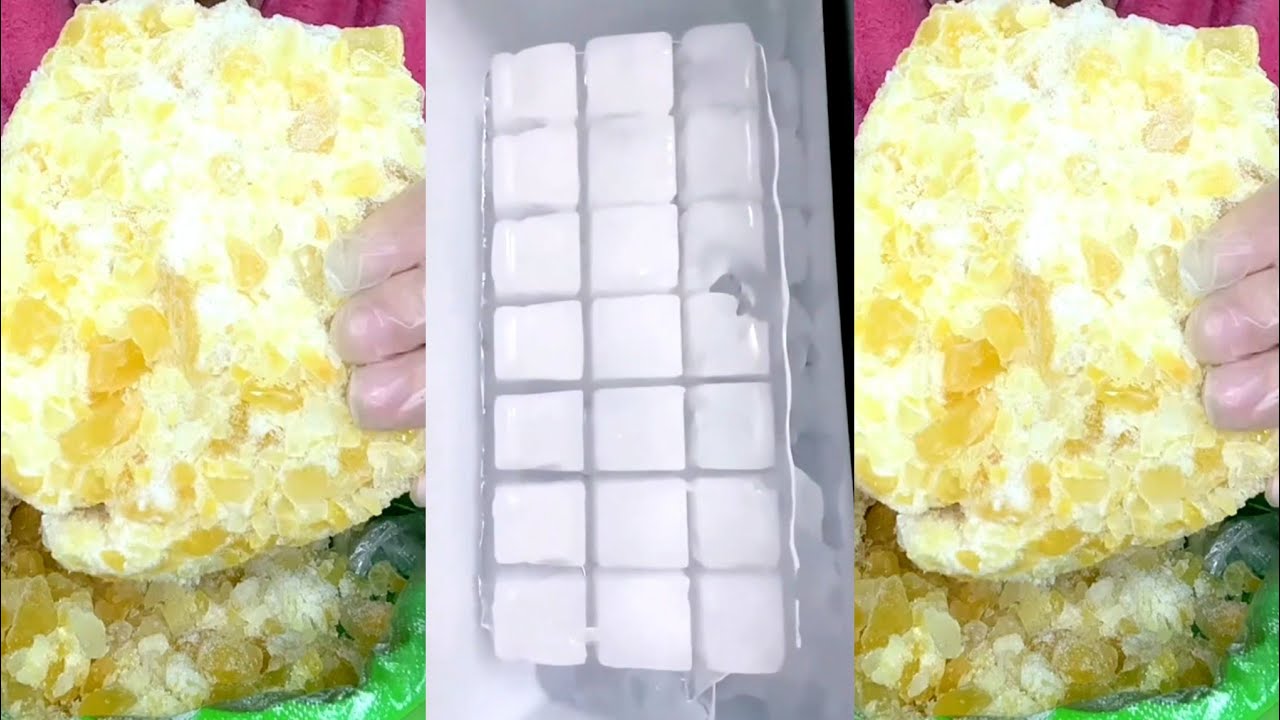 ASMR HARD ICE EATING MUKBANG / CLEAR ICE / THIN ICE 