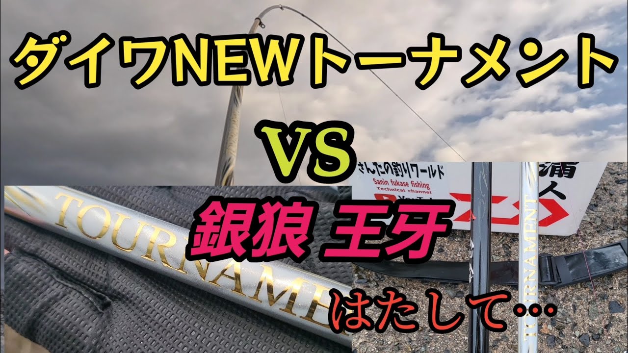 ダイワNEW24トーナメントで寒チヌの引きを味わう～銀狼王牙と比較してみた