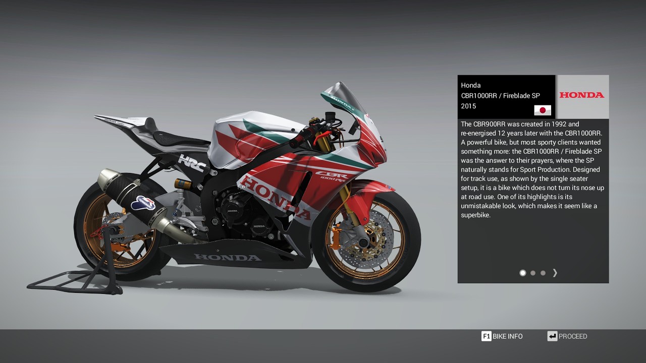 Ride 2 Honda CBR 1000RR Fireblade SP 2015 Racing HRC Milano Full Circuit 2026 03 01