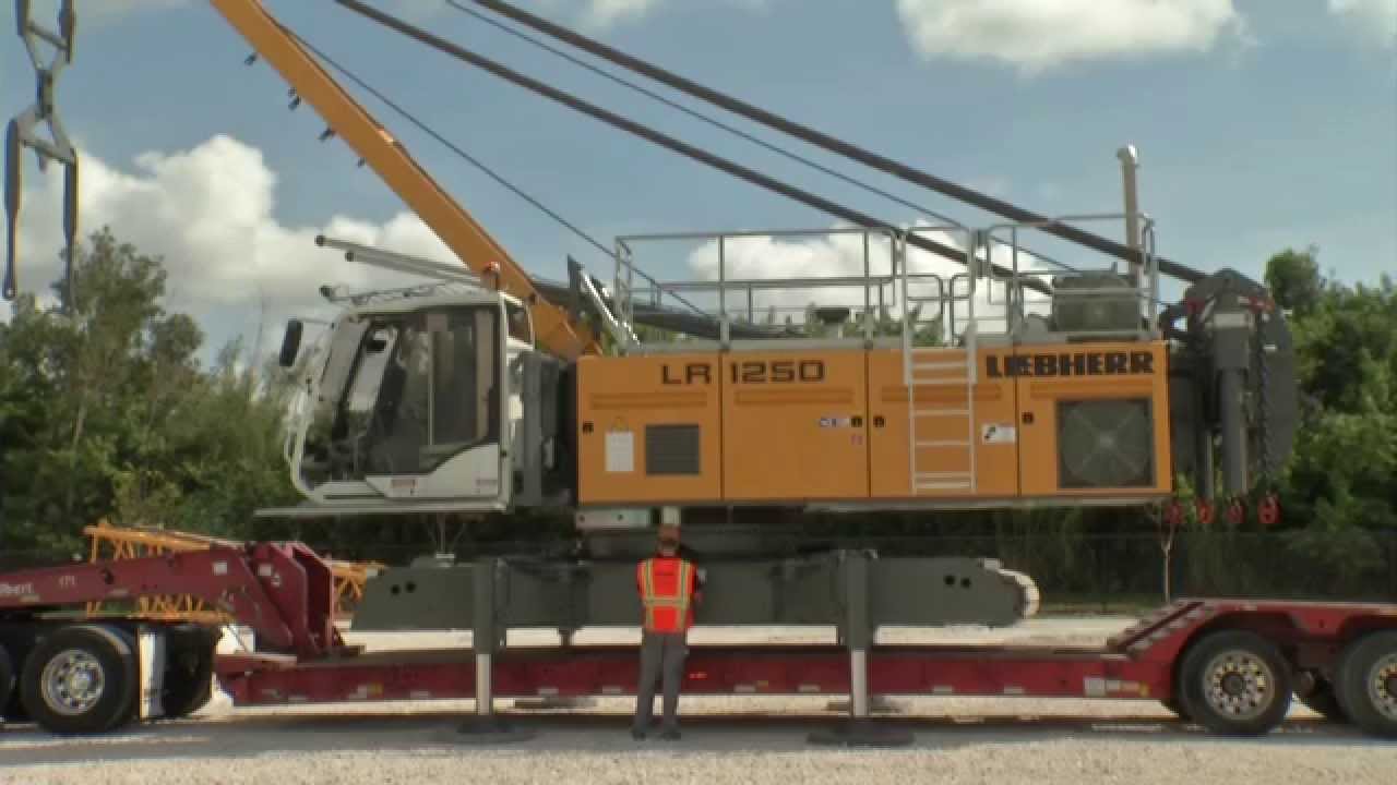 Liebherr - Self assembly system for the LR 1250 crawler crane