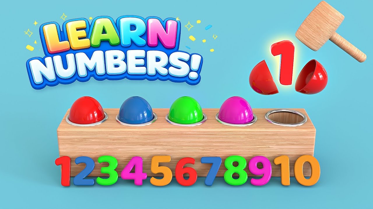 Learn Numbers 1 to 10 🥚🔨 | Fun Surprise Eggs Counting for Kids | Educational Video
