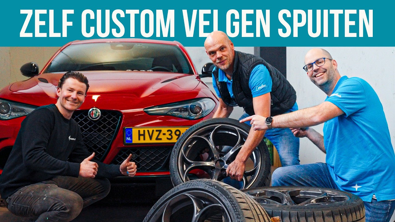 De velgen van onze Giulia waren totaal kapot… tot EM Wheels er DIT van maakte 😱 #carclean