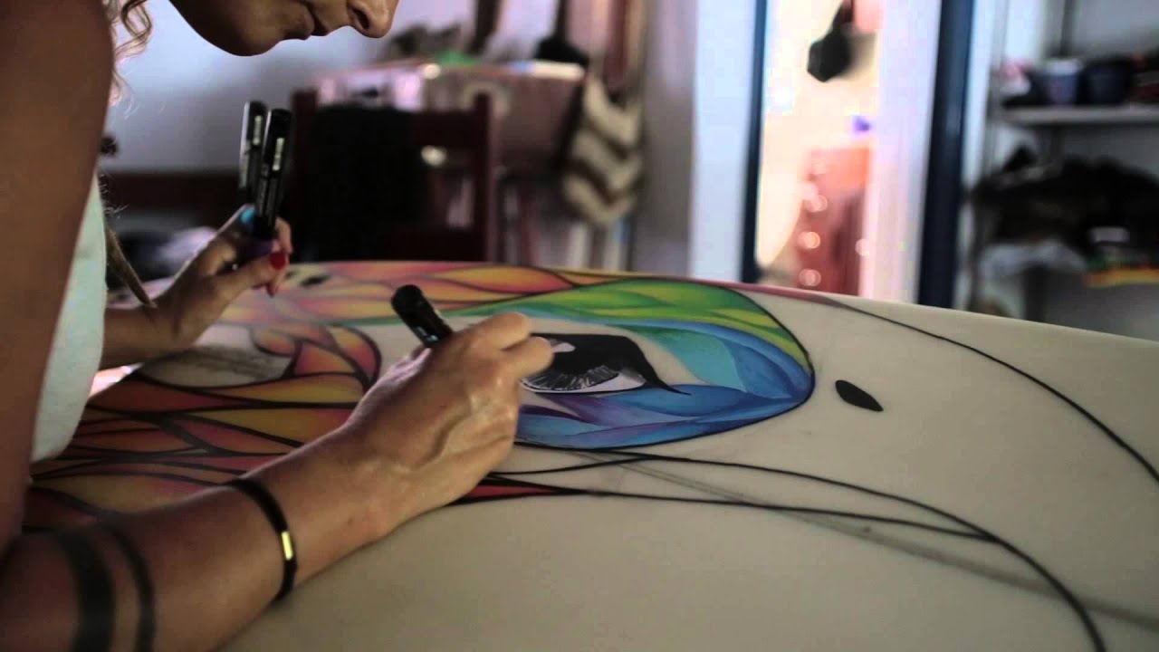 POSCA - Surfboard Art: Fênix - por Vertoveca