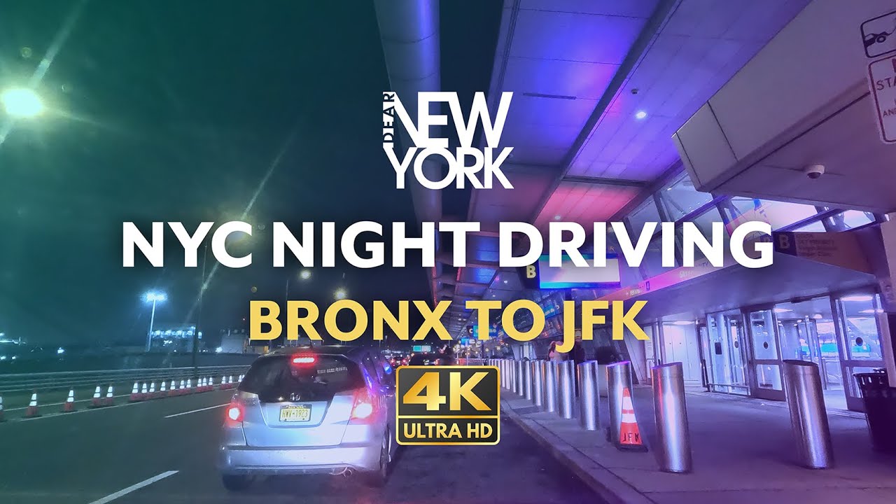Bronx to JFK Airport Night Drive | Exploring NYC's Scenic Route After Dark