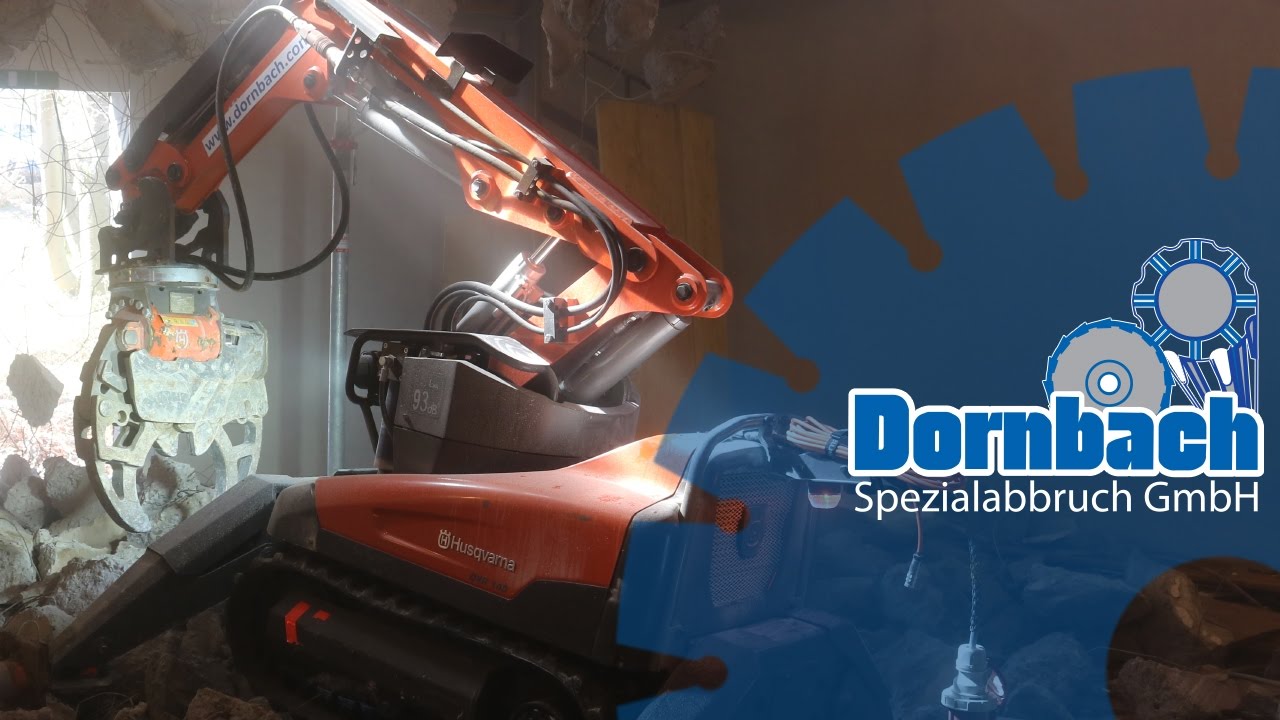 Vorstellung Abbruchroboter DXR 140 von Husqvarna - Dornbach Spezialabbruch GmbH