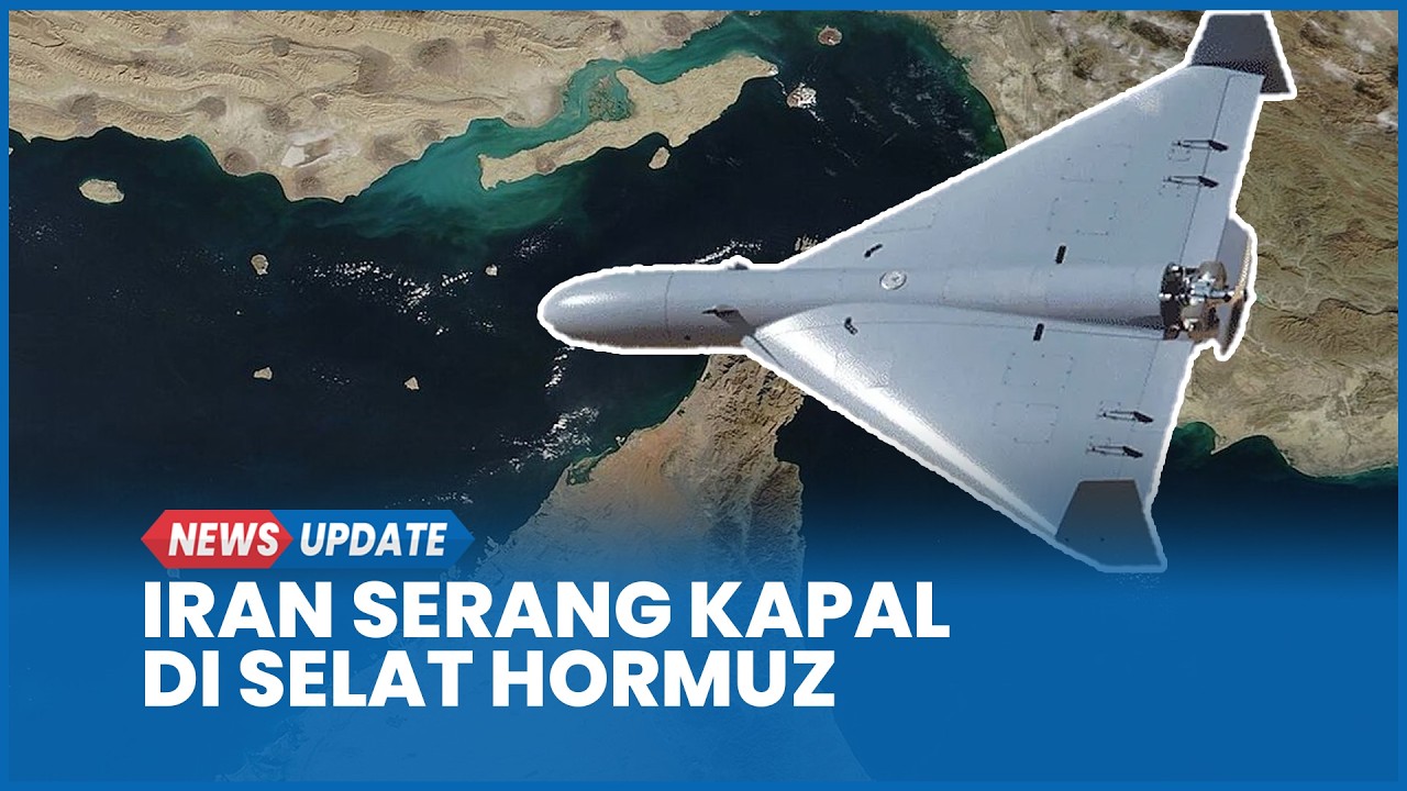 Drone Iran Hantam 3 Kapal di Selat Hormuz, Jalur Pelayaran Lumpuh