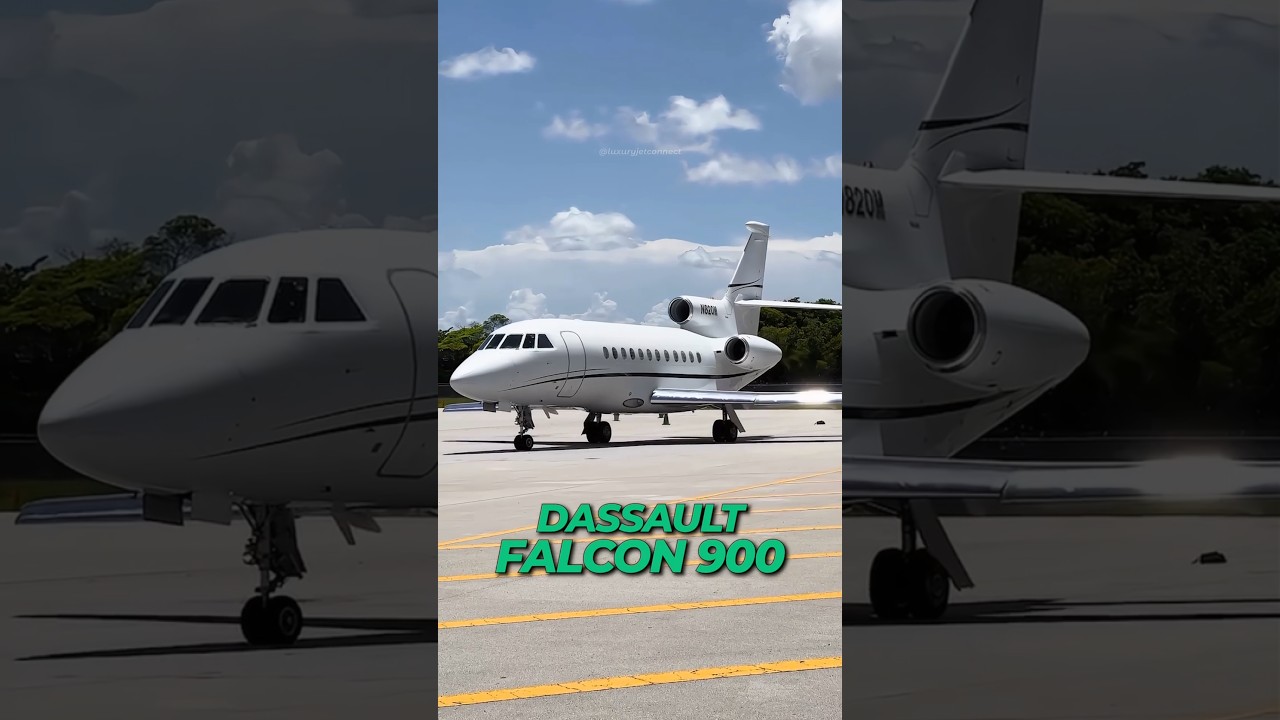 This is the $45M Falcon 900 | One of The Most Luxurious Private Jet ✈️✨ #luxurytravel #privatejet