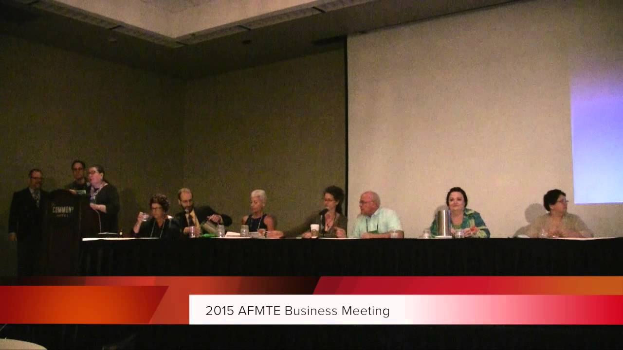 AFMTE Business Meeting at the 2015 Educational Congress