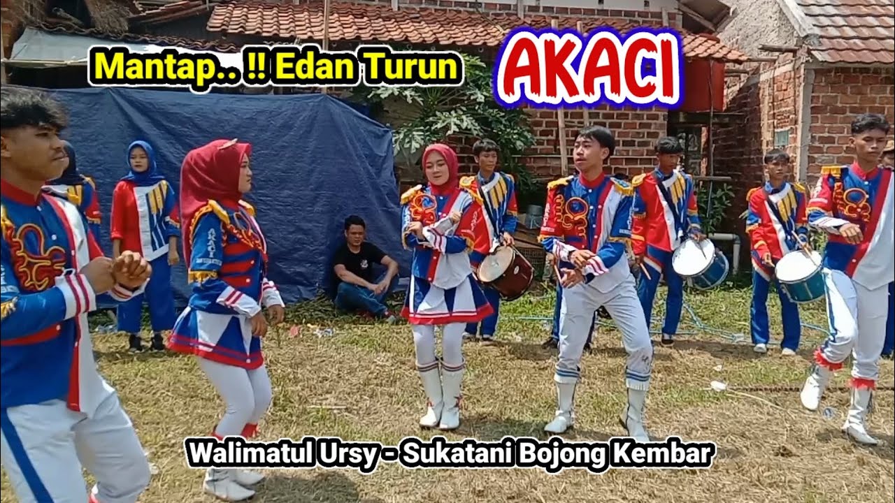 Mantap nya Edan Turun Versi Drumband Akaci || Acara Nikahan Di Sukatani Bojong Kembar