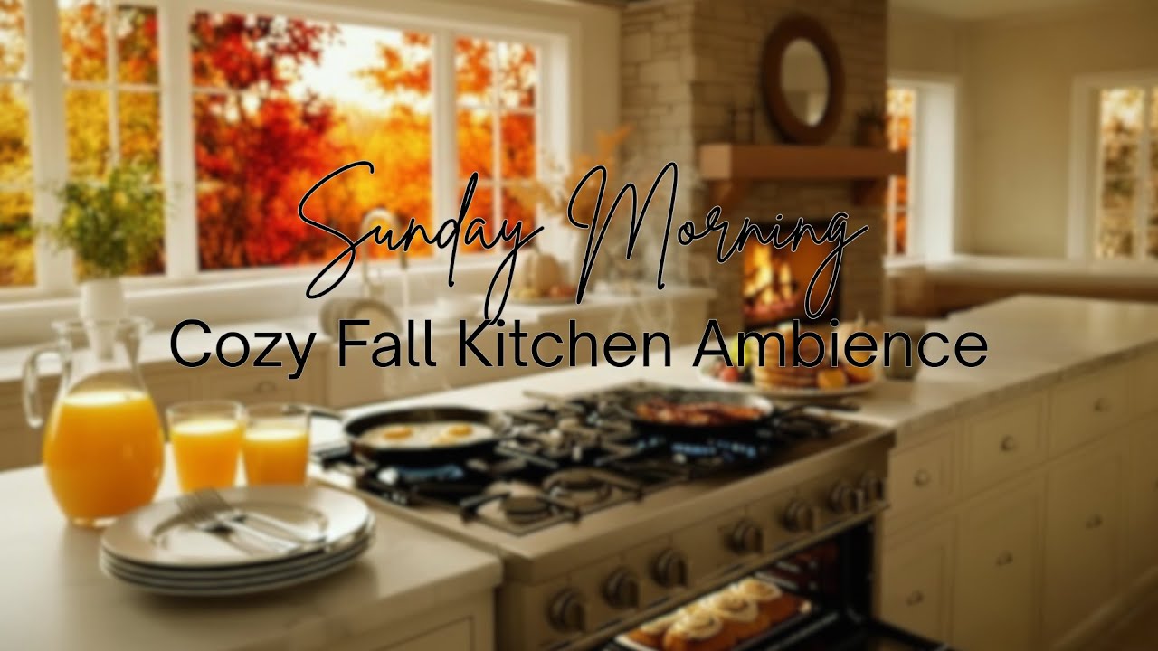 Sunday Morning | Cozy Fall Kitchen Ambience