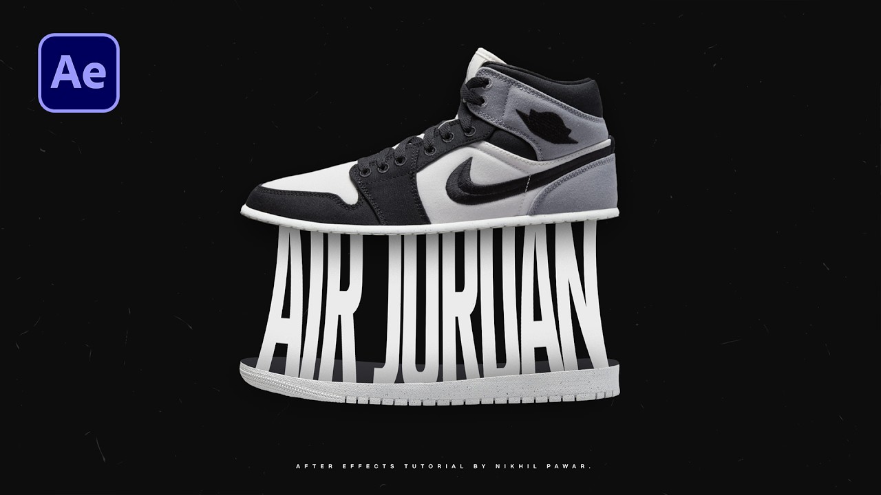 After Effects Tutorial -  Nike Shoes Motion Graphics Animation in After Effects