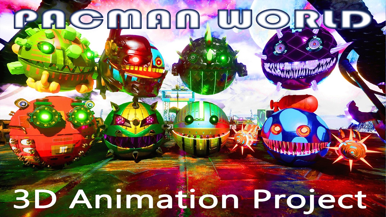 ROBOT PACMAN VS MONSTER PACMAN - WAR MODE #robotpacman #monsterpacman #pacman