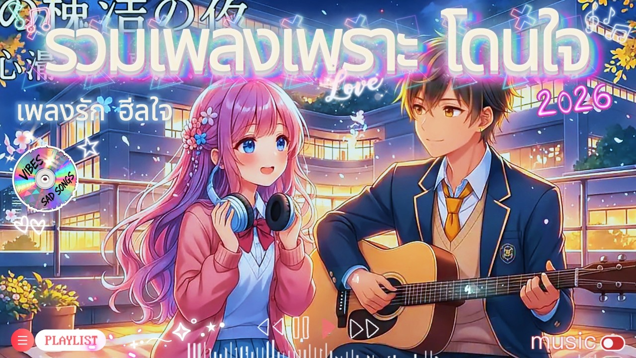 🎧💖 รวมเพลงเพราะ โดนใจ ฮีลใจ 2026 ฟังตอนทำงาน อ่านหนังสือ ร้านกาแฟ เดินทาง ก่อนนอน #รวมเพลง #playlist