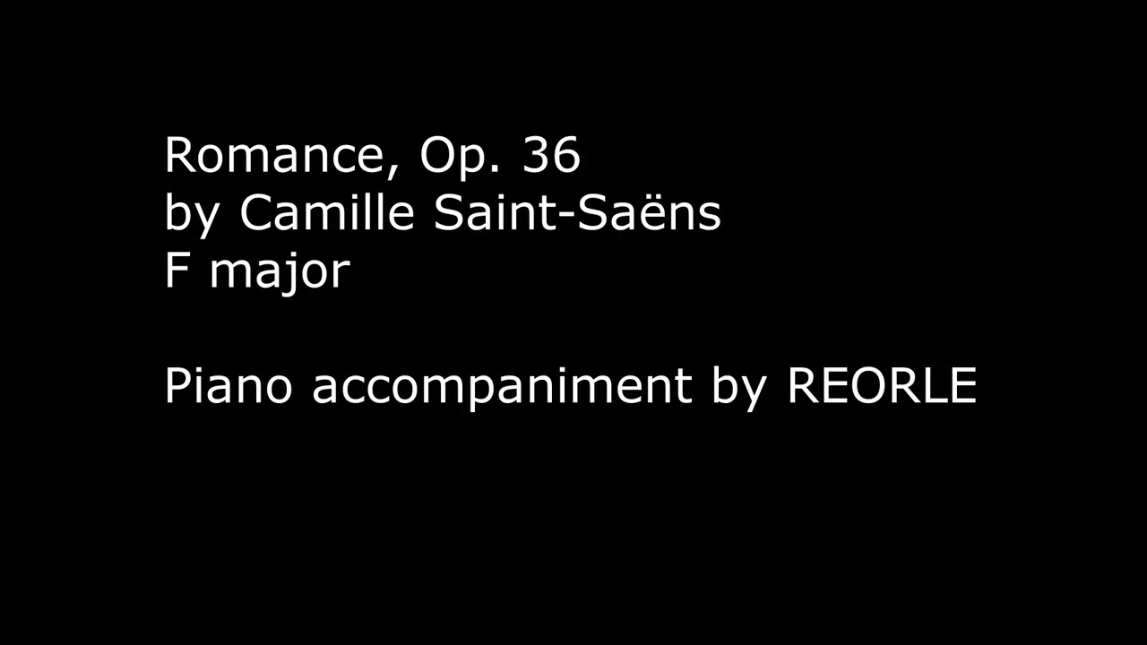 Piano accompaniment: Saint-Saëns - Romance, Op. 36