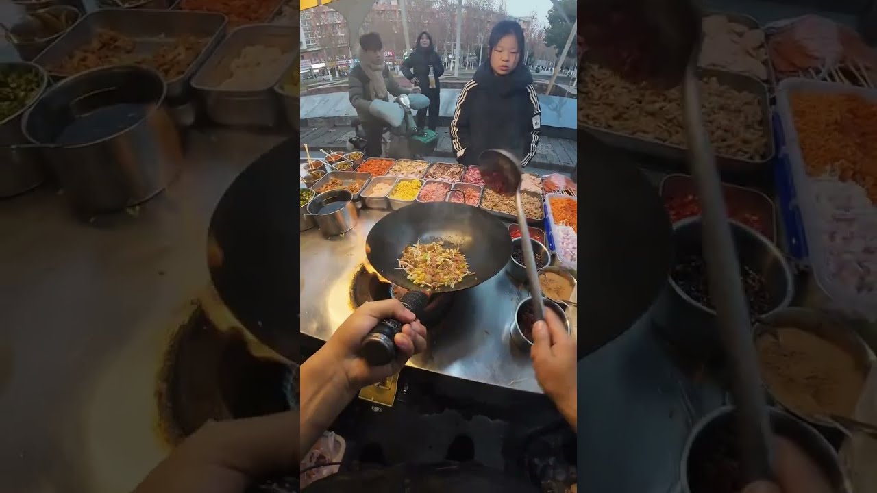 🔥 Chinese Fried Rice LIVE!Wok Fire Blazing • Spatula Flying • Pure Street Heat 不一样的中式炒饭   卵チャーハン