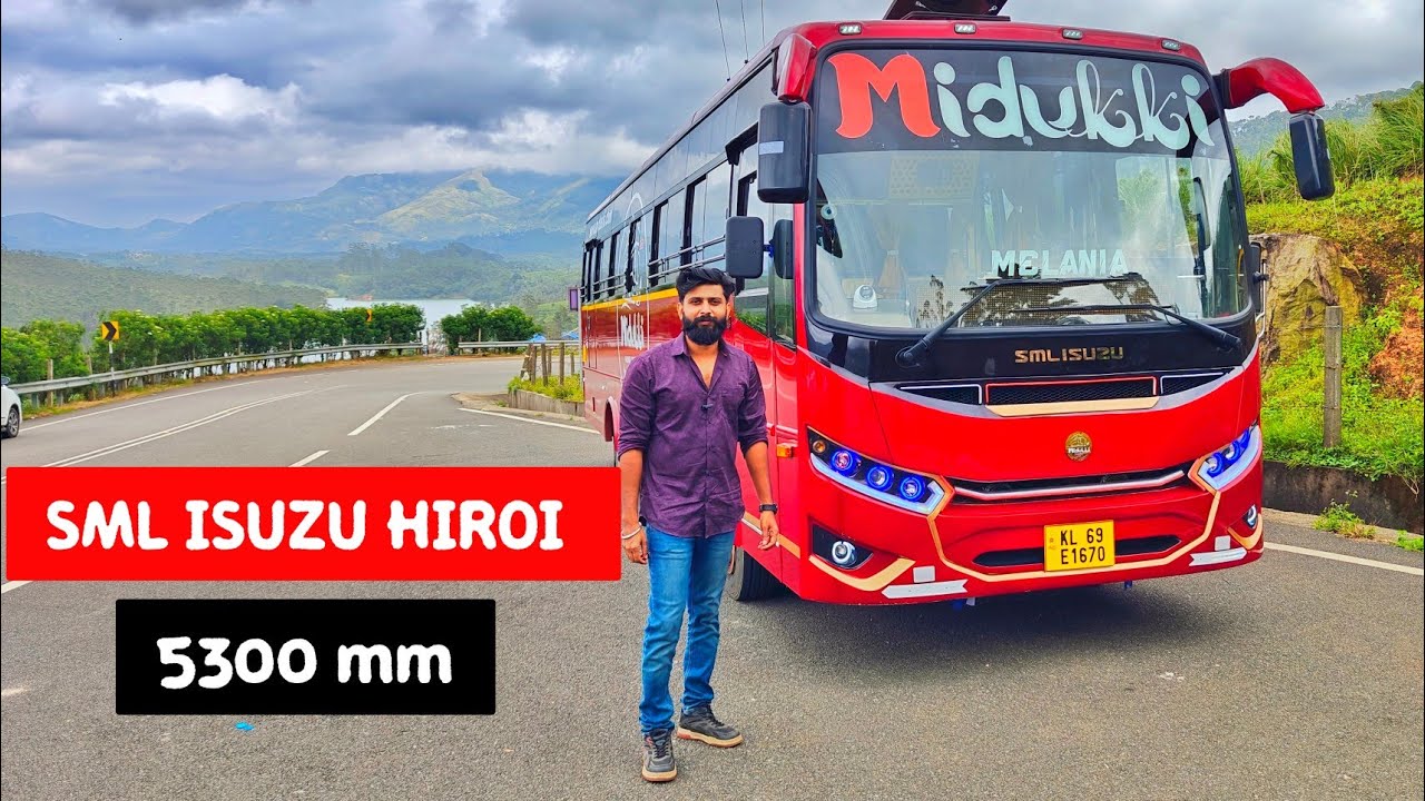 SML ISUZU HIROI  5300 mm  Tourist Bus Review- Midukki Travals Idukki 