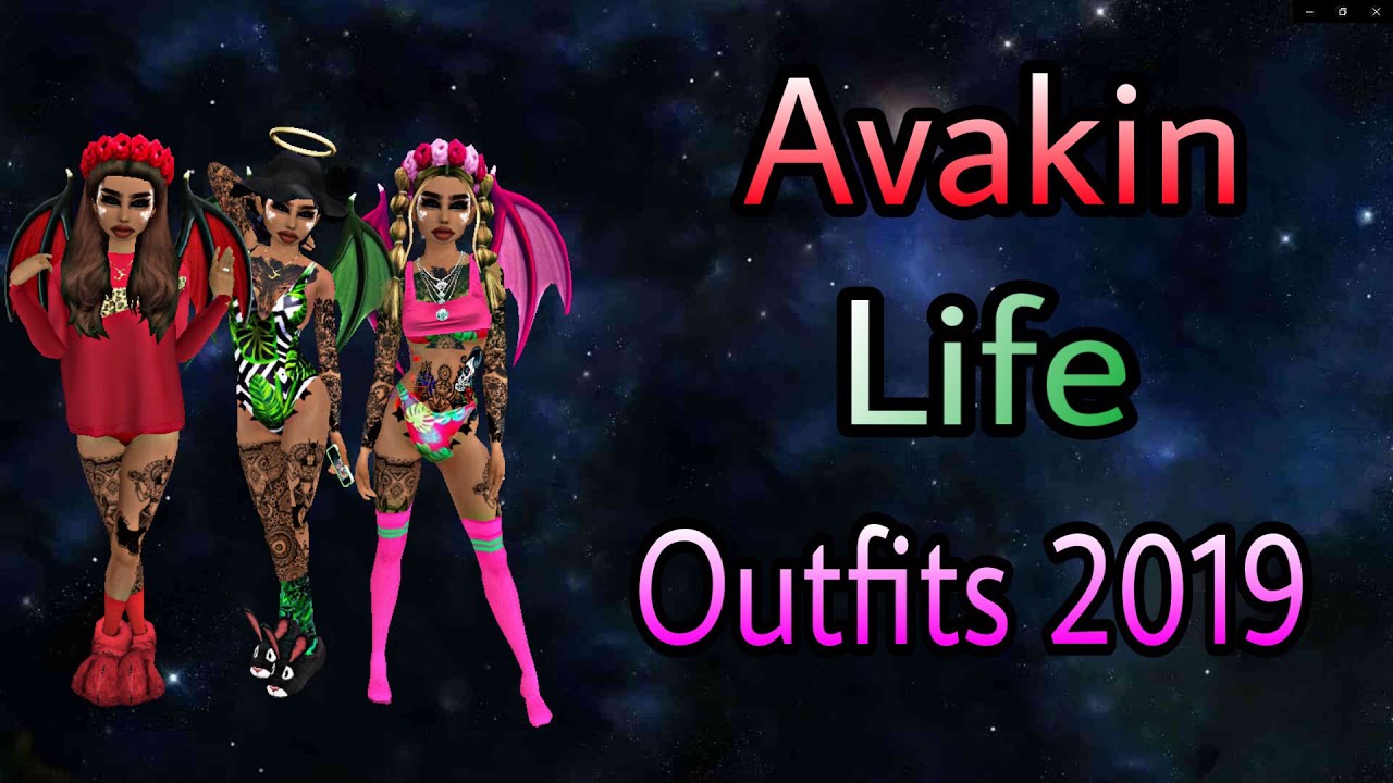 Avakin Life Colorful Outfits 2019