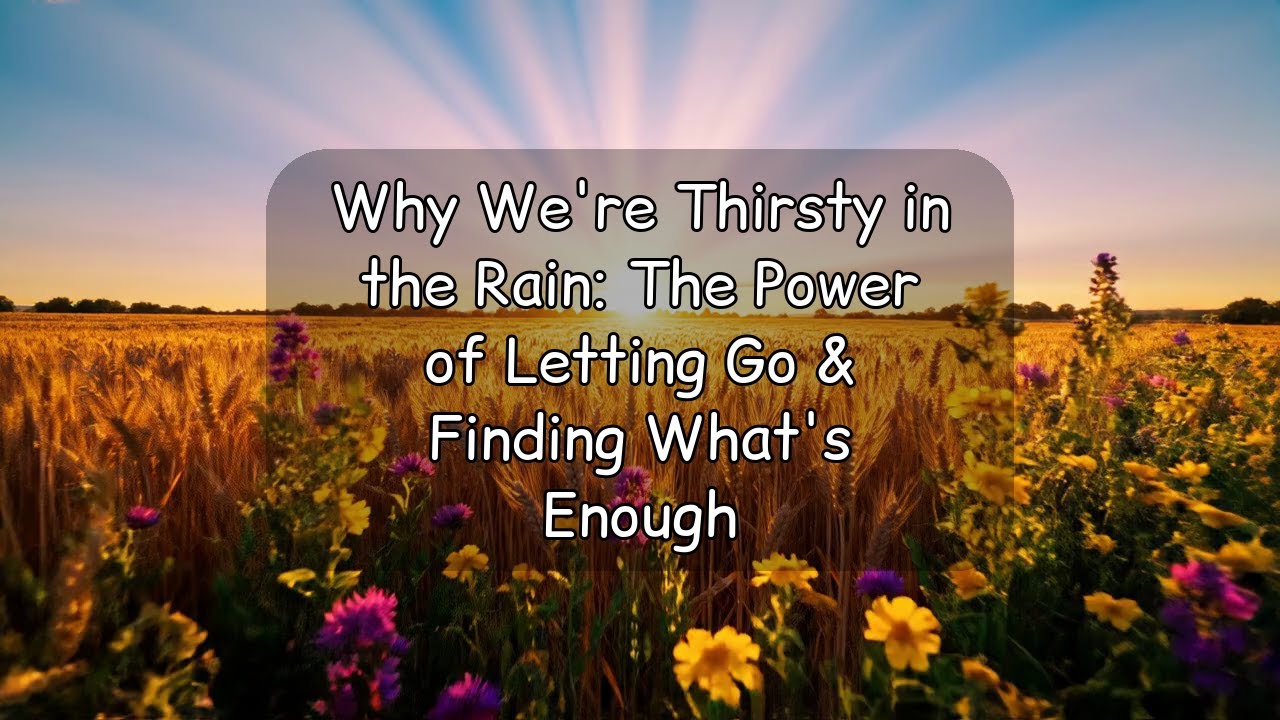 Why We're Thirsty in the Rain: The Power of Letting Go & Finding What's Enough