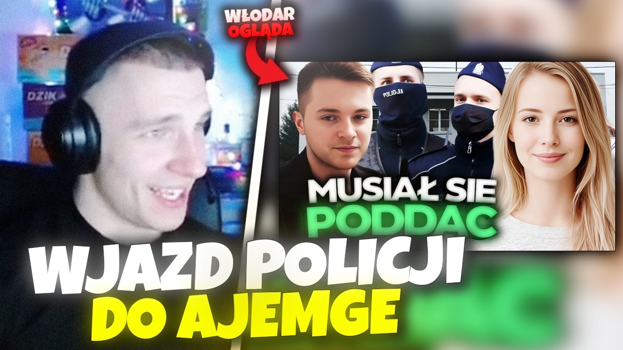 WŁODAR OGLĄDA AJEMGE1 | WJAZD POLICJI I AWANTURY DOMOWE