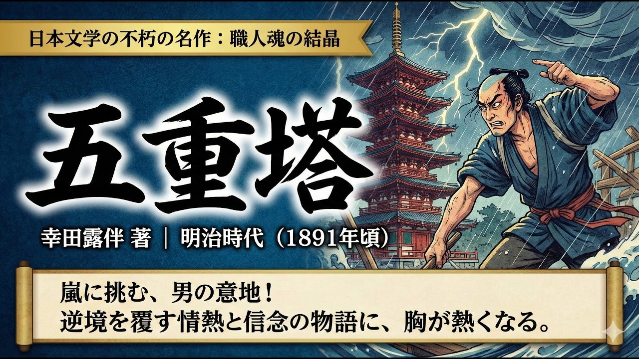 空気を読むことに疲れた人へ。幸田露伴『五重塔』に学ぶ、嫌われても「自分の仕事」を貫くプロの流儀